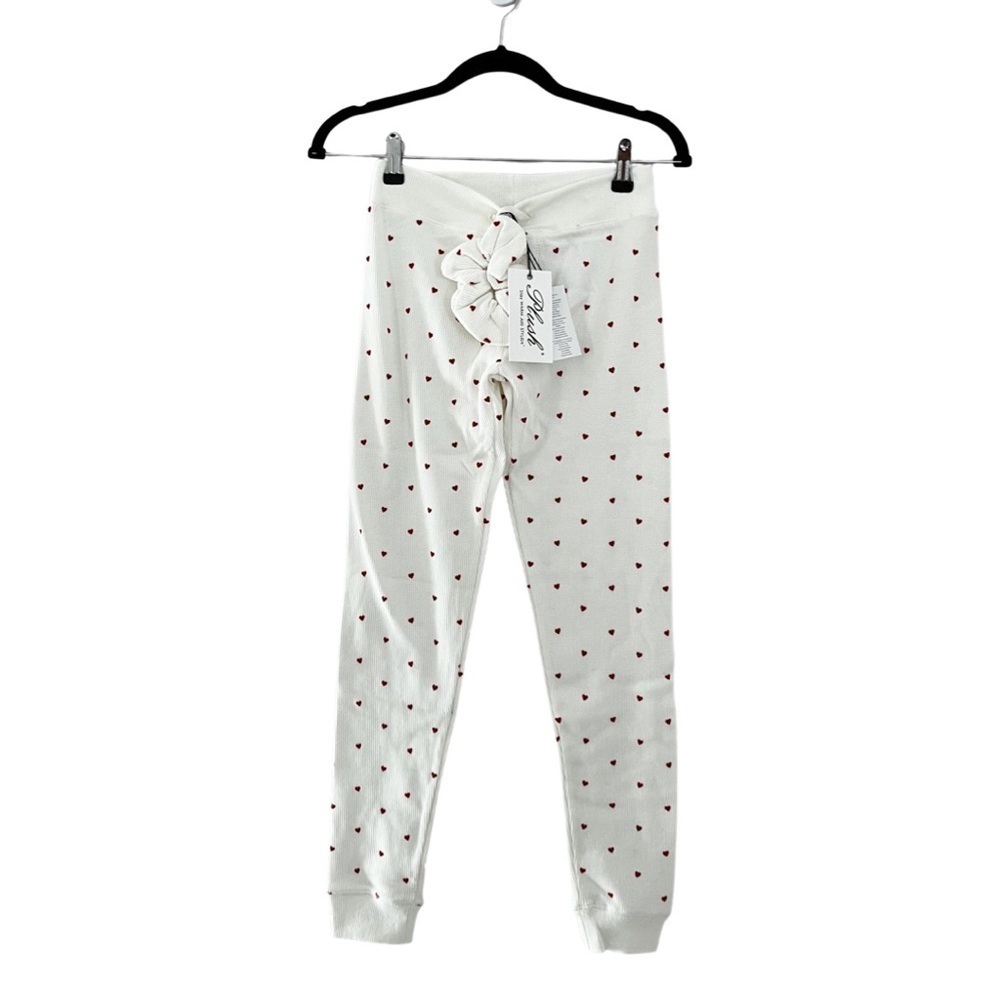 NWT PLUSH Revolve Thermal Heart Pajama + Scrunchie Set Sz XS - Picture 6 of 9